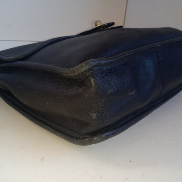 Iconic COACH Vintage 9927 WILLIS Messenger Bag Black Leather 2003 - Picture 11 of 16